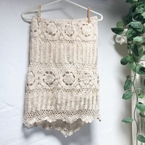 Bohemian style woven skirt